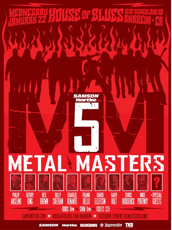 Metal Masters 5 Time & Date revealed! Philip will be joined by Rex Brown