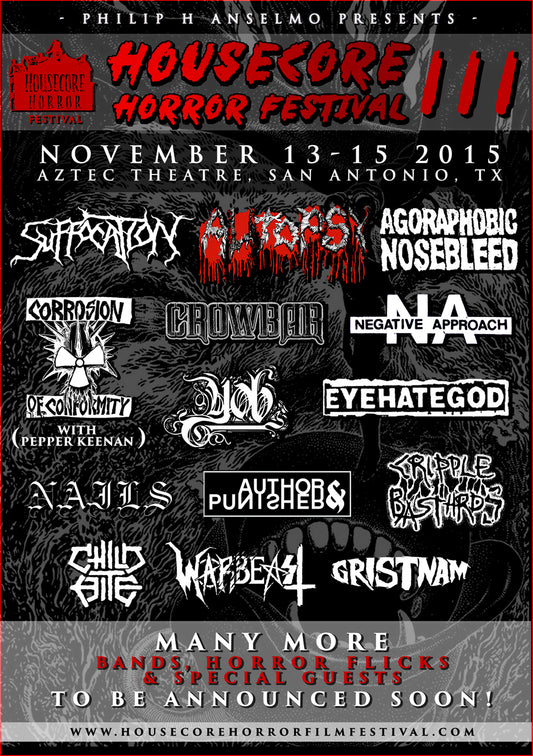 Housecore Horror Festival III - Nov 13-15