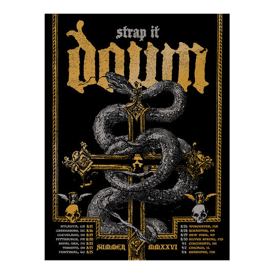 Strap It Down Tour Poster