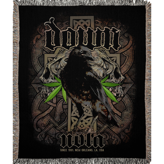 Stone the Crow Woven Blankets