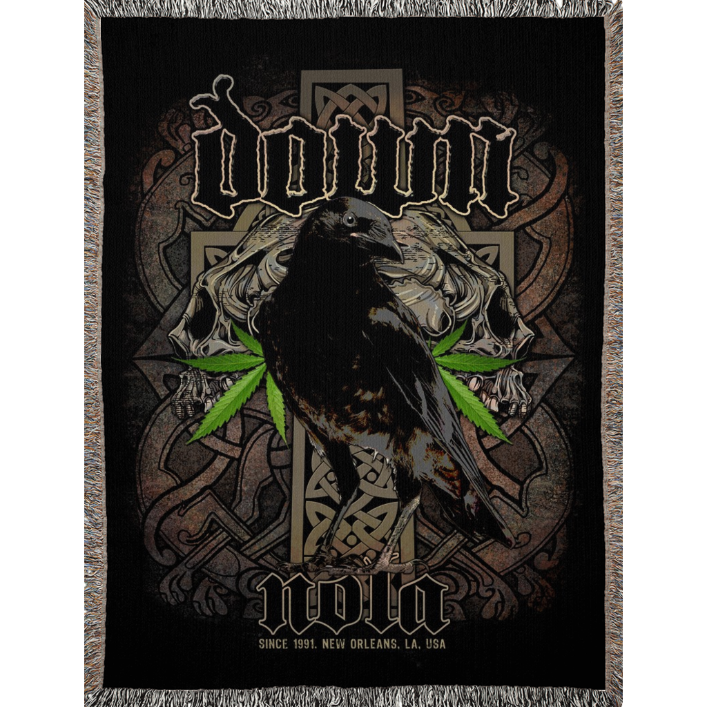 Stone the Crow Woven Blankets